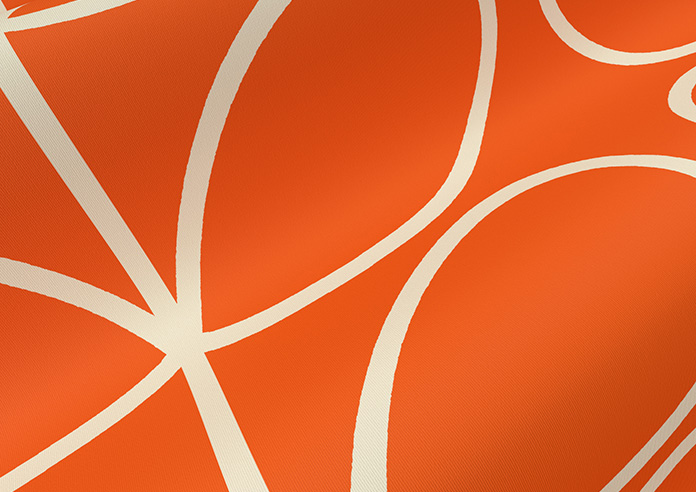 Orla Kiely Jumbo Linear Stem, Persimmon - Roller Blind - Image 4